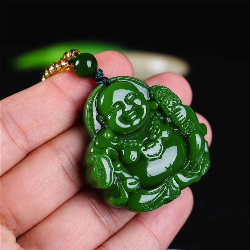 Trung Quốc Xanh Ngọc Phật Di L - đánh giá và giá Necklaces