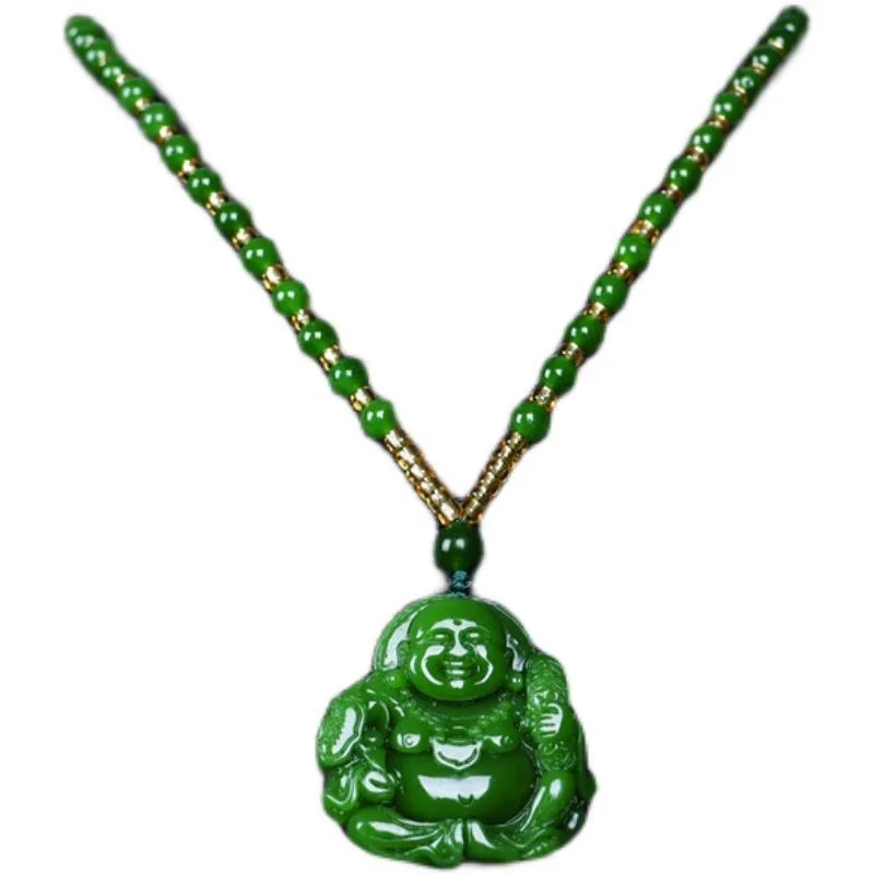 Trung Quốc Xanh Ngọc Phật Di L - đánh giá và giá Necklaces