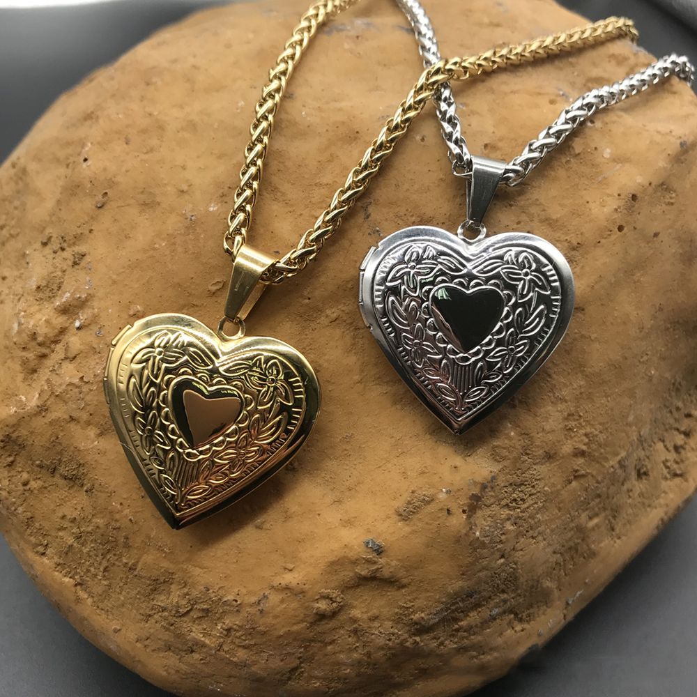 Mới Hình Trái Tim Hình Hình Mề - đánh giá và giá Heart Locket Necklace Photo