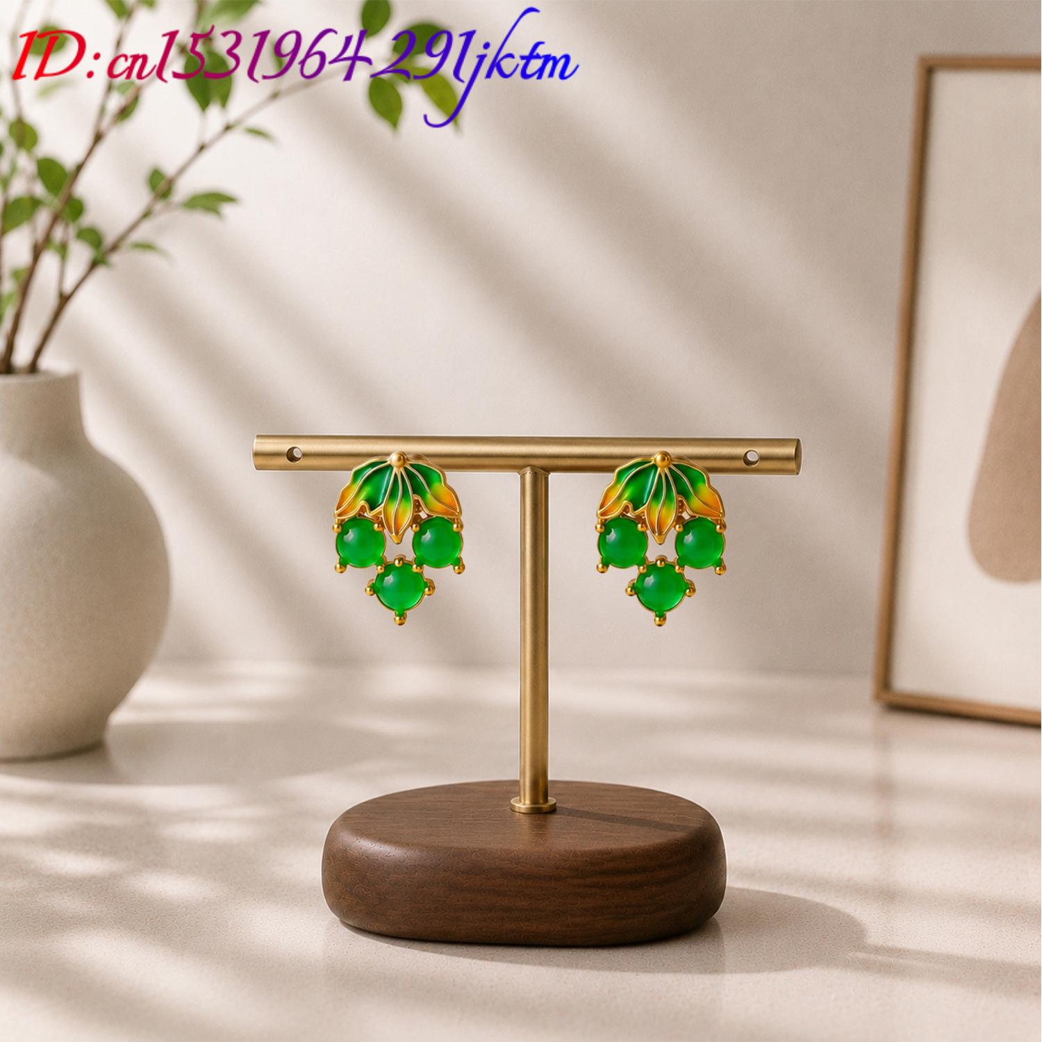 Burmese Jadeite Grape Earrings - đánh giá và giá Earrings