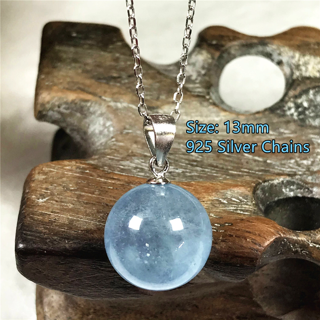 13Mm Tự Nhiên Thủy Xanh Dây Ch - đánh giá và giá 925 Sterling Silver Chain Necklace Men