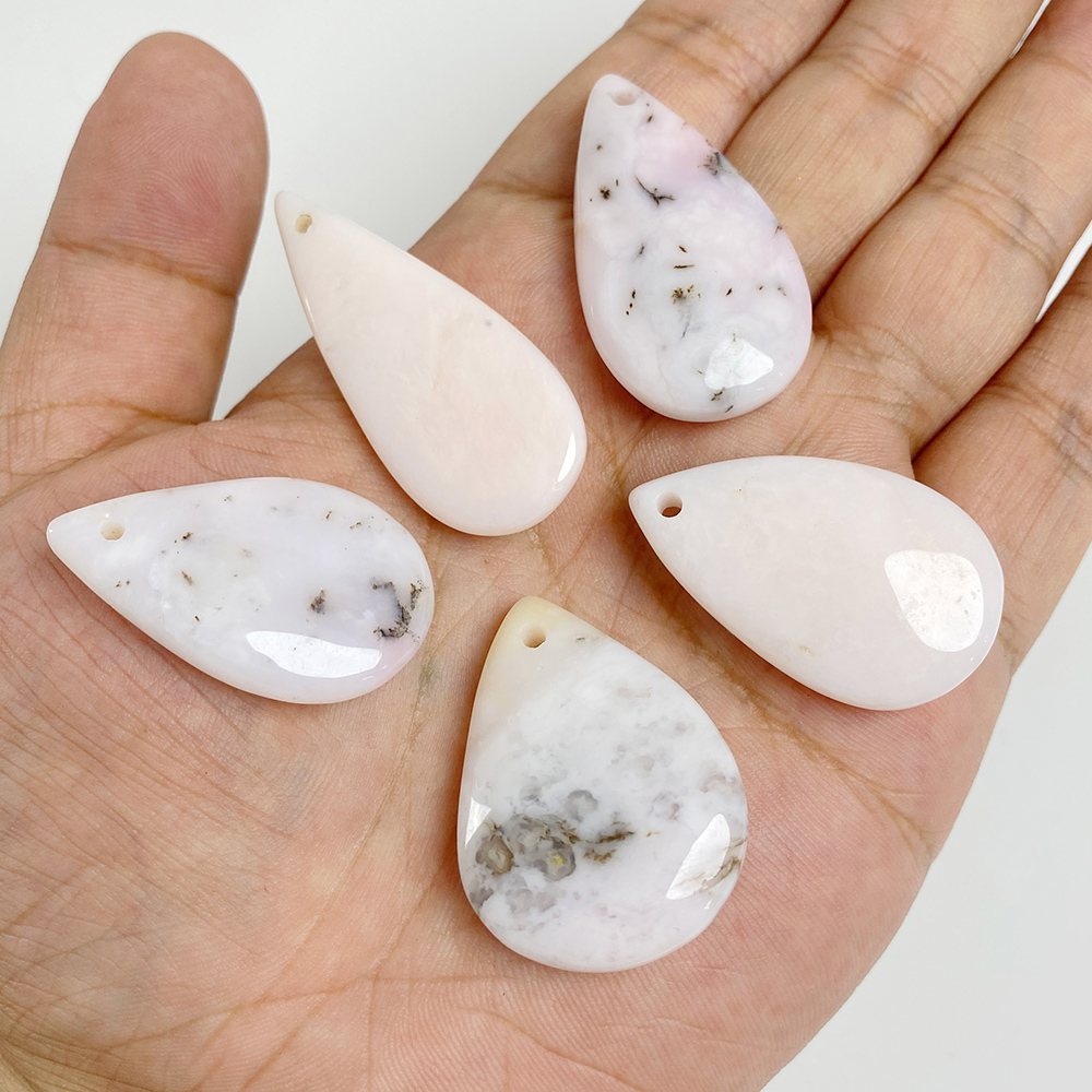1PC Big Waterdrop Shape Stone  - đánh giá và giá Crystal Pendant Necklace Natural Stone