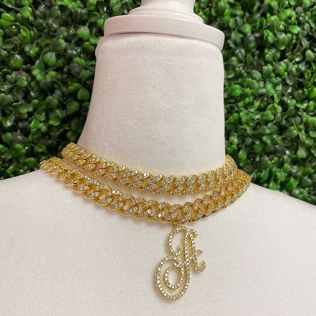 Uwin 12mm DIY Cursive Letters  - đánh giá và giá Cuban Link Chain 12Mm