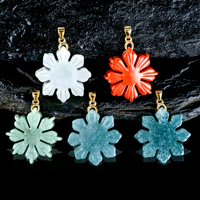 Myanmar Jade Sunflower Pendant - đánh giá và giá Necklaces