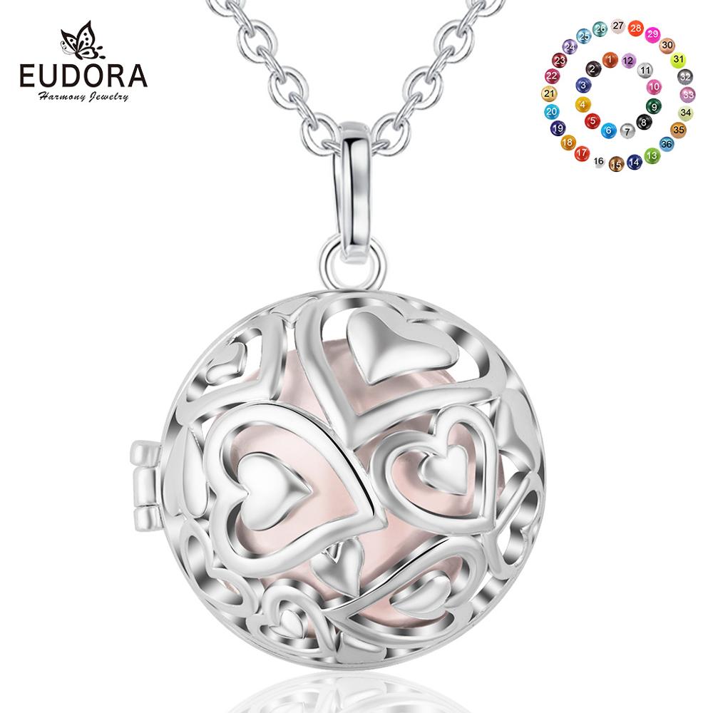 Eudora 20Mm Hài Hòa Bóng Mặt D - đánh giá và giá Heart Locket Necklace Photo