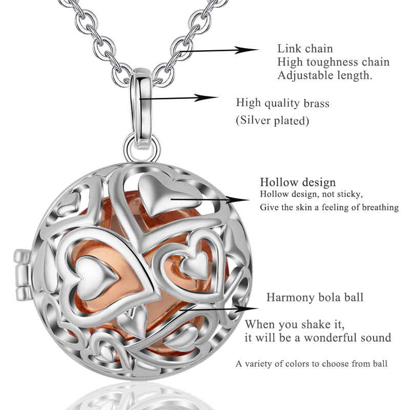 Eudora 20Mm Hài Hòa Bóng Mặt D - đánh giá và giá Heart Locket Necklace Photo