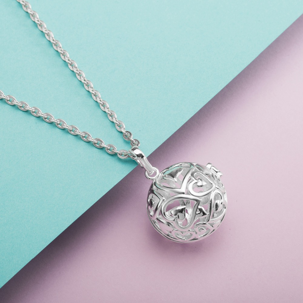 Eudora 20Mm Hài Hòa Bóng Mặt D - đánh giá và giá Heart Locket Necklace Photo