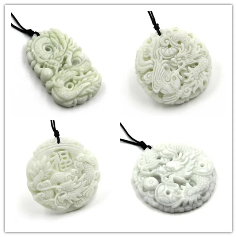 Tự Nhiên Màu Trắng Ngọc Rồng P - đánh giá và giá Necklaces