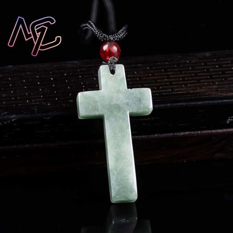 Myanmar Jadeite Cross Pendant  - đánh giá và giá Necklaces