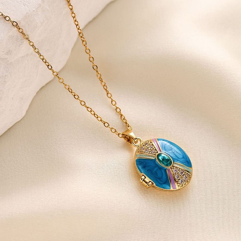 ANENJERY 316L Stainless Steel  - đánh giá và giá Heart Locket Necklace Photo