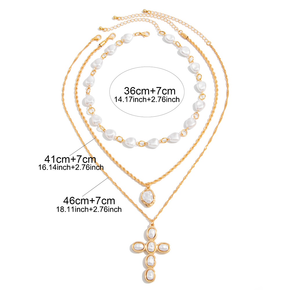 3 Layered Gold Faux Baroque Pe - đánh giá và giá Pearl Choker Necklace Vintage