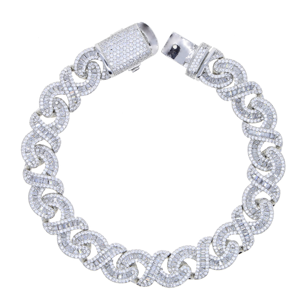 New Infinity Bracelet Silver C - đánh giá và giá Cuban Link Chain 12Mm