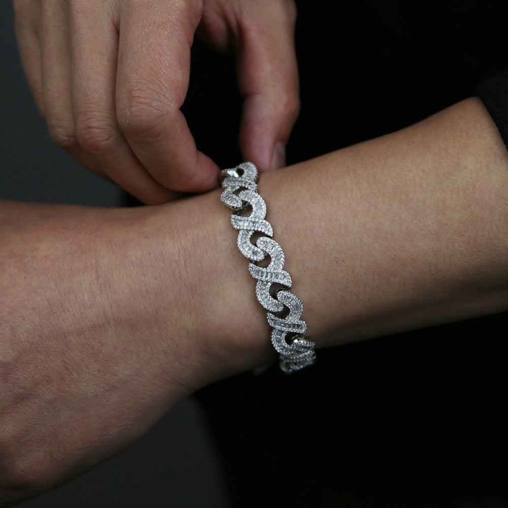 New Infinity Bracelet Silver C - đánh giá và giá Cuban Link Chain 12Mm