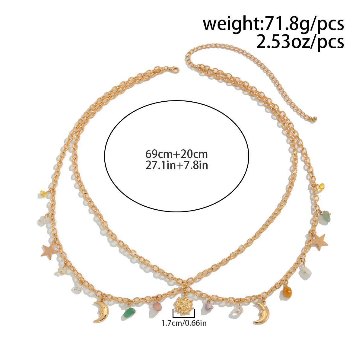 Boho Star Moon Sun Pendant Wai - đánh giá và giá Body Jewelry