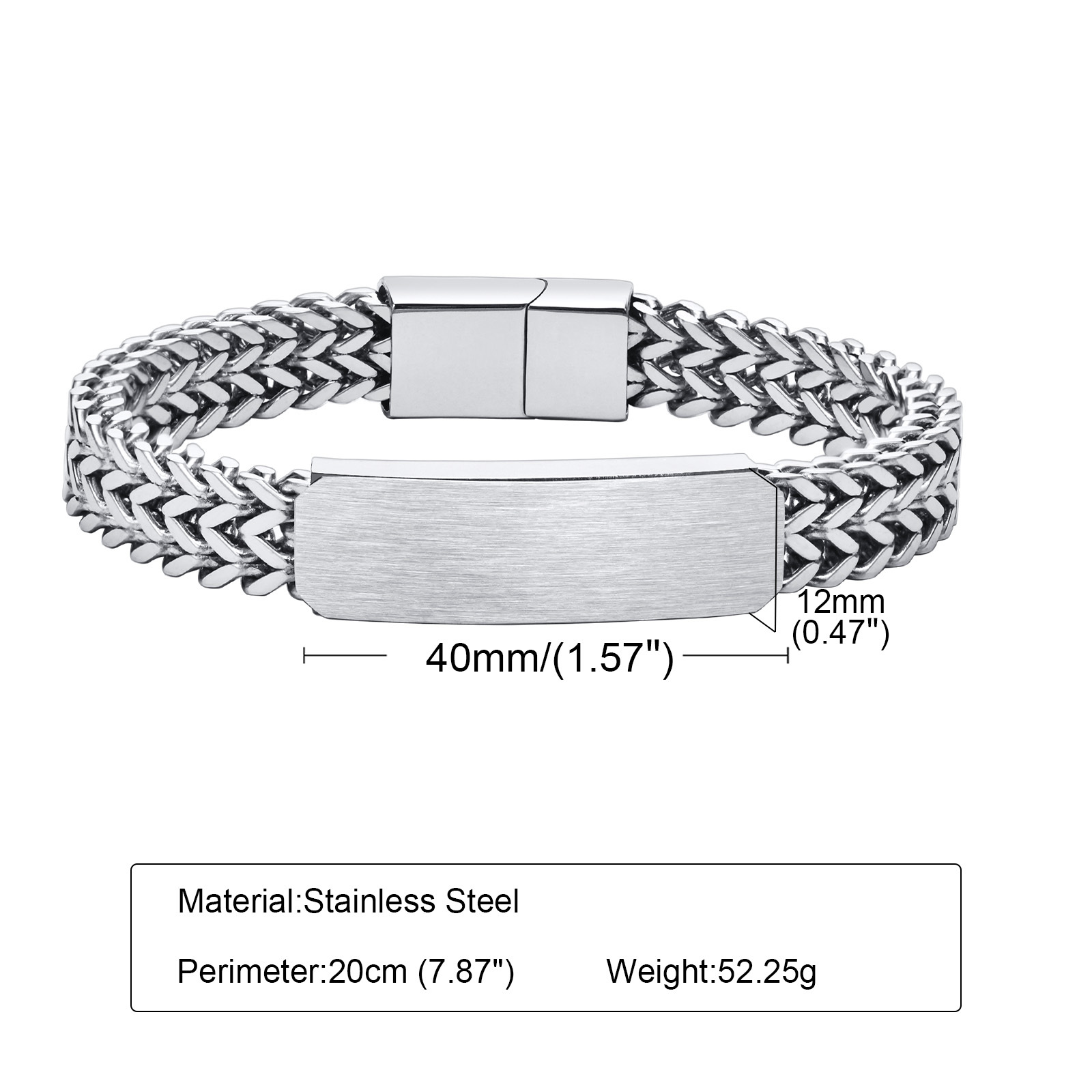 Free Customize ID Bracelets fo - đánh giá và giá Cuban Link Chain 12Mm