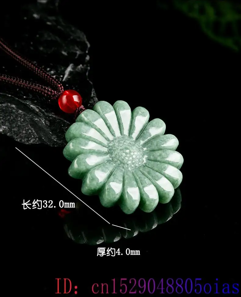 Green Jadeite Sunflower Pendan - đánh giá và giá Necklaces