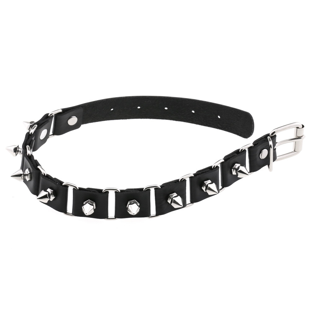 Da Trái Tim Choker Cổ Viền Bèo - đánh giá và giá Goth Punk Spike Choker