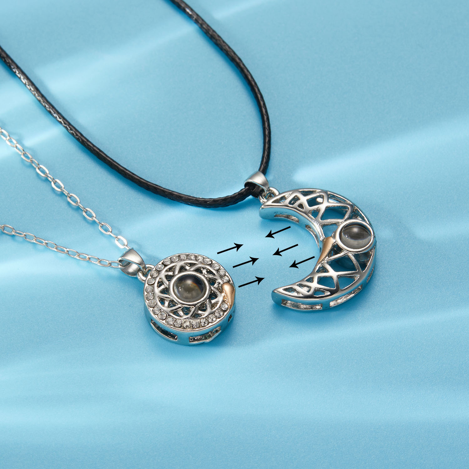 Lãng Mạn Từ Mặt Trăng Mặt Trời - đánh giá và giá Magnetic Couple Matching Necklaces