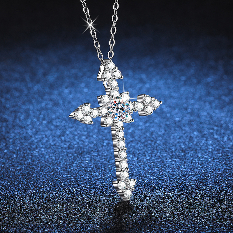 LioraGem Platinum PT950 Full-D - đánh giá và giá Cross Pendant Necklace Gold