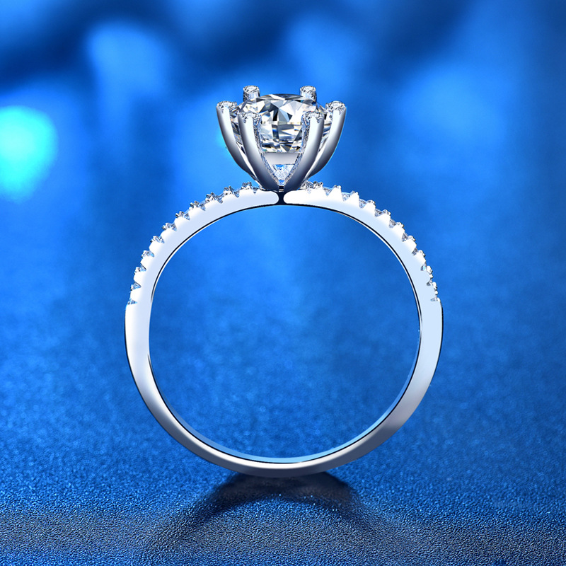 S925 Wedding Engagement Moissa - đánh giá và giá Moissanite Engagement Ring 1 Carat