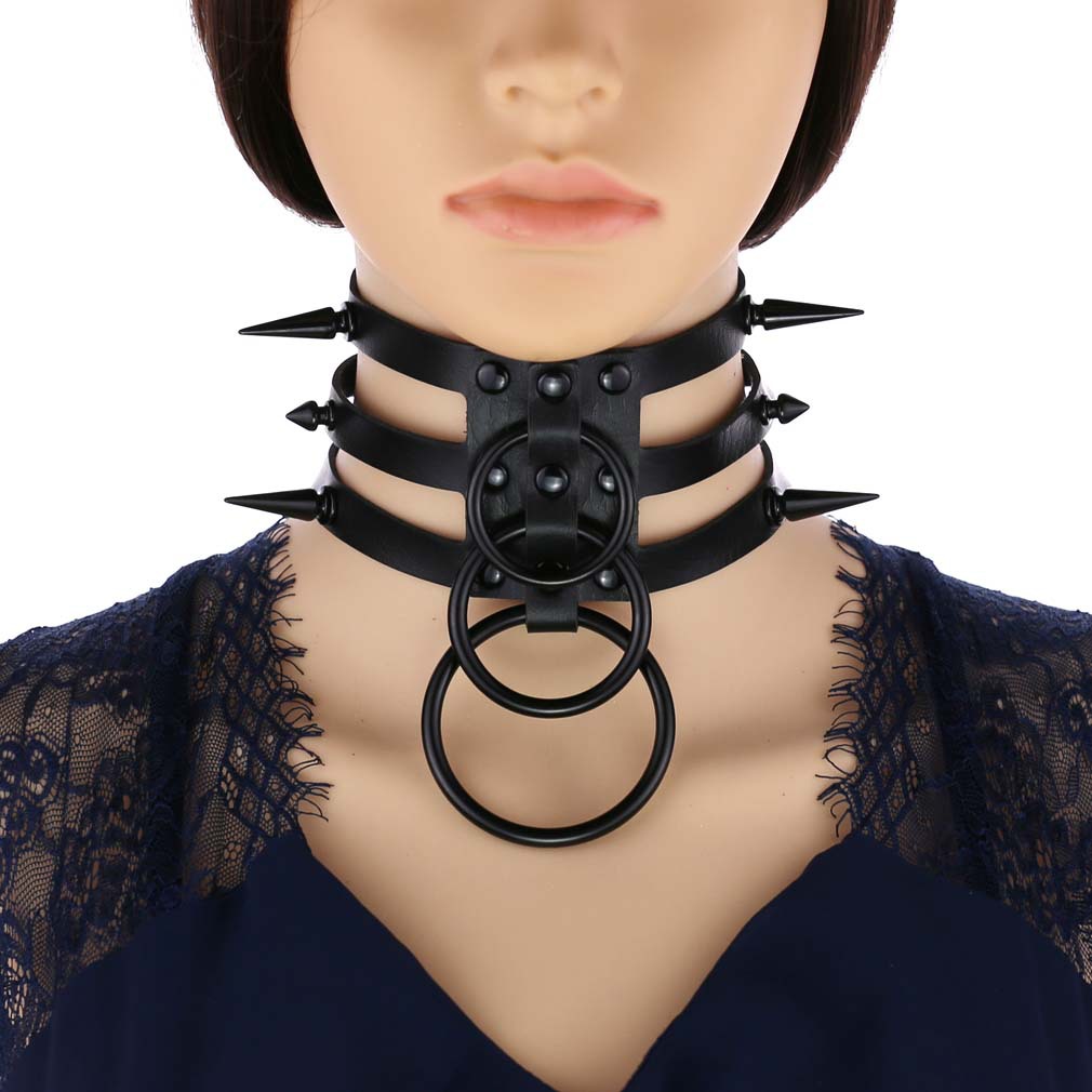 Thời Trang Nam Nữ Đen Đinh Tán - đánh giá và giá Goth Punk Spike Choker