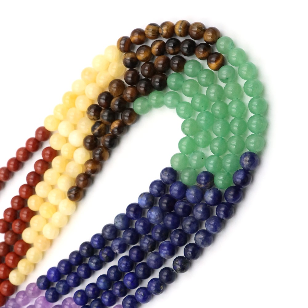 Natural 7 Chakra Crystal Beads - đánh giá và giá Crystal Pendant Necklace Natural Stone