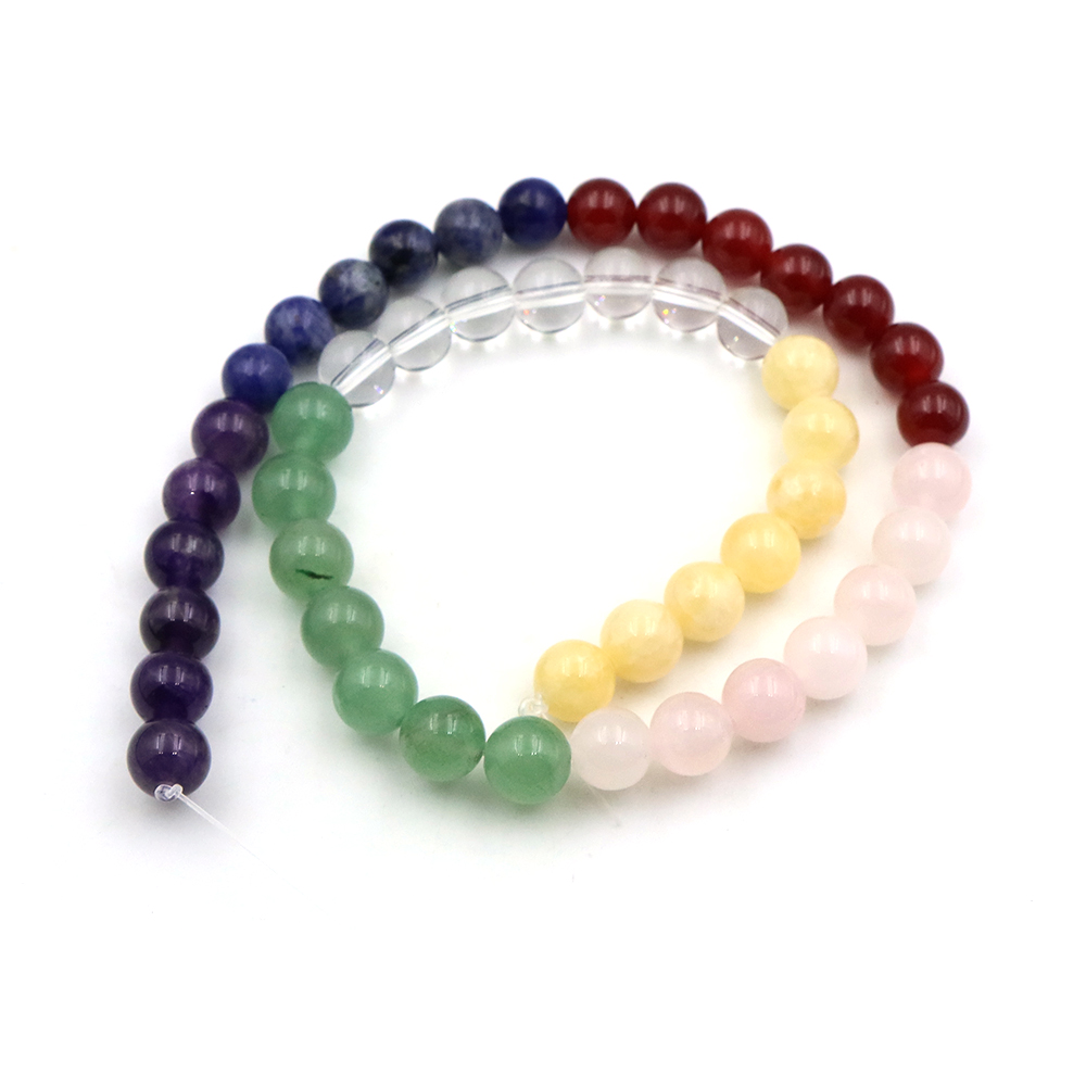 Natural 7 Chakra Crystal Beads - đánh giá và giá Crystal Pendant Necklace Natural Stone