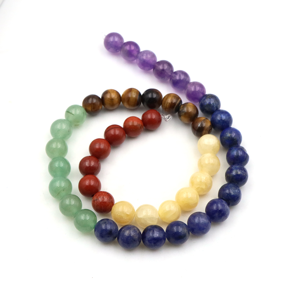 Natural 7 Chakra Crystal Beads - đánh giá và giá Crystal Pendant Necklace Natural Stone