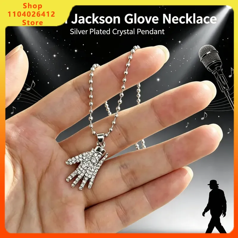 Full Diamond Michael Jackson G - đánh giá và giá Anime Pendant Necklace