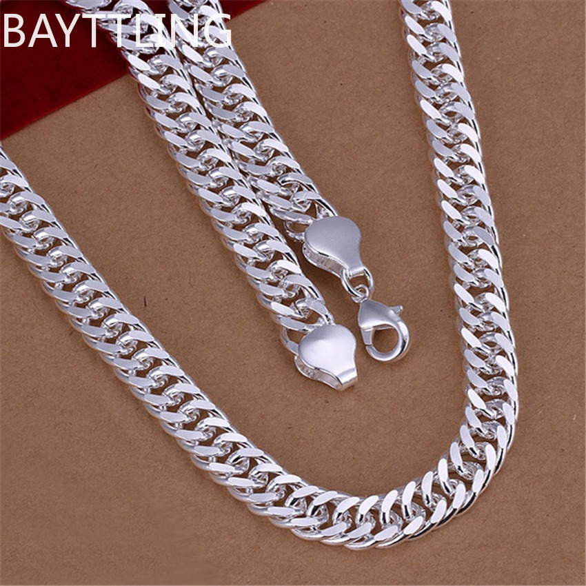 Fine 925 Sterling Silver 10MM  - đánh giá và giá 925 Sterling Silver Chain Necklace Men