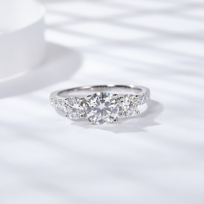 HTOTOH 3 Đá 1 Carat D Màu Cả M - đánh giá và giá Moissanite Engagement Ring 1 Carat
