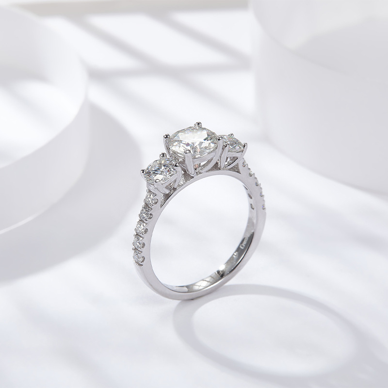 HTOTOH 3 Đá 1 Carat D Màu Cả M - đánh giá và giá Moissanite Engagement Ring 1 Carat