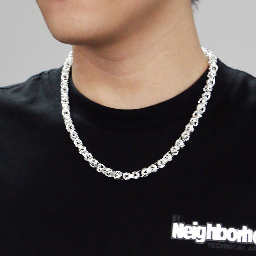 925 Sterling Silver Hip Hop Bo - đánh giá và giá 925 Sterling Silver Chain Necklace Men