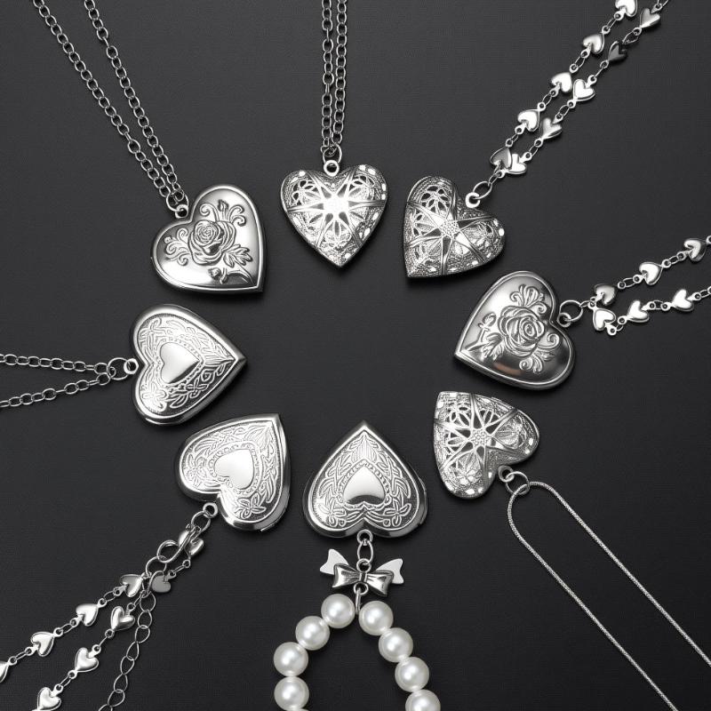 Gothic Vintage Heart Necklace  - đánh giá và giá Heart Locket Necklace Photo