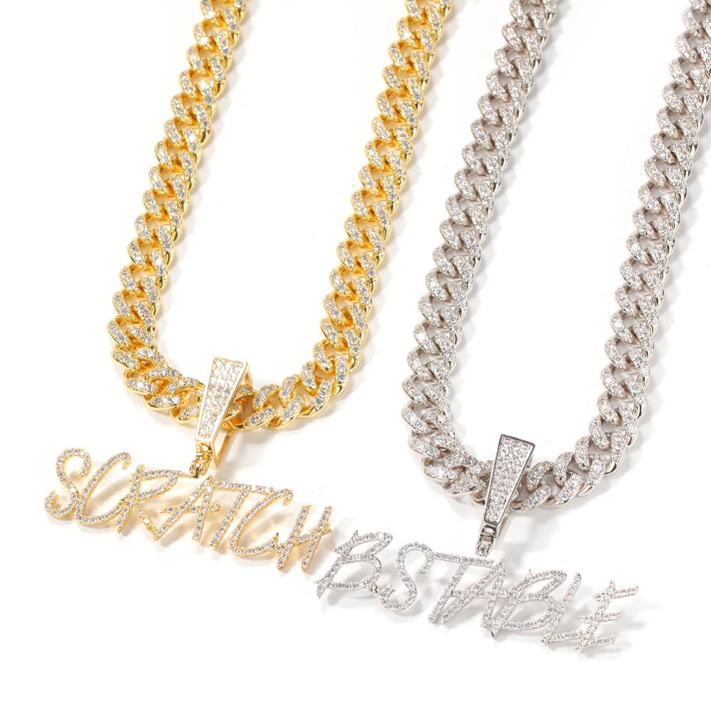 TBTK Tùy Chỉnh Tên Curisve Thư - đánh giá và giá Cuban Link Chain 12Mm