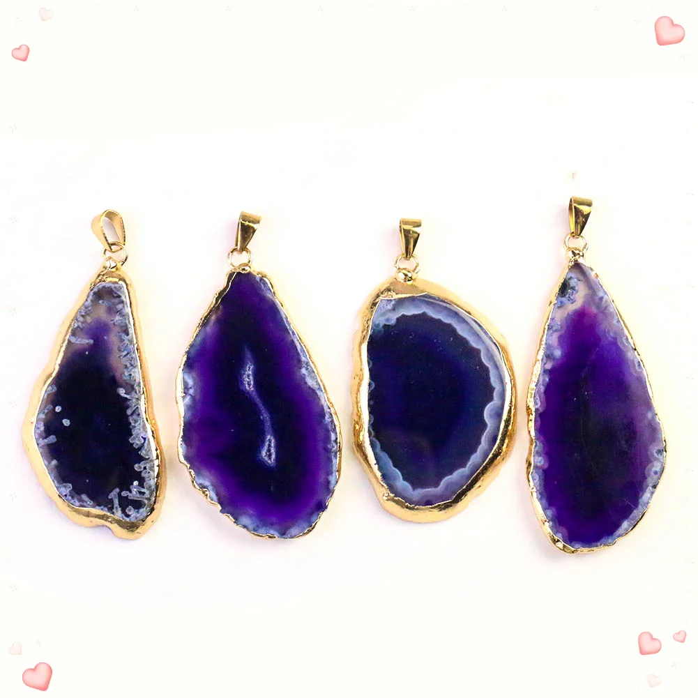 Natural Agate Crystal Pendant  - đánh giá và giá Crystal Pendant Necklace Natural Stone