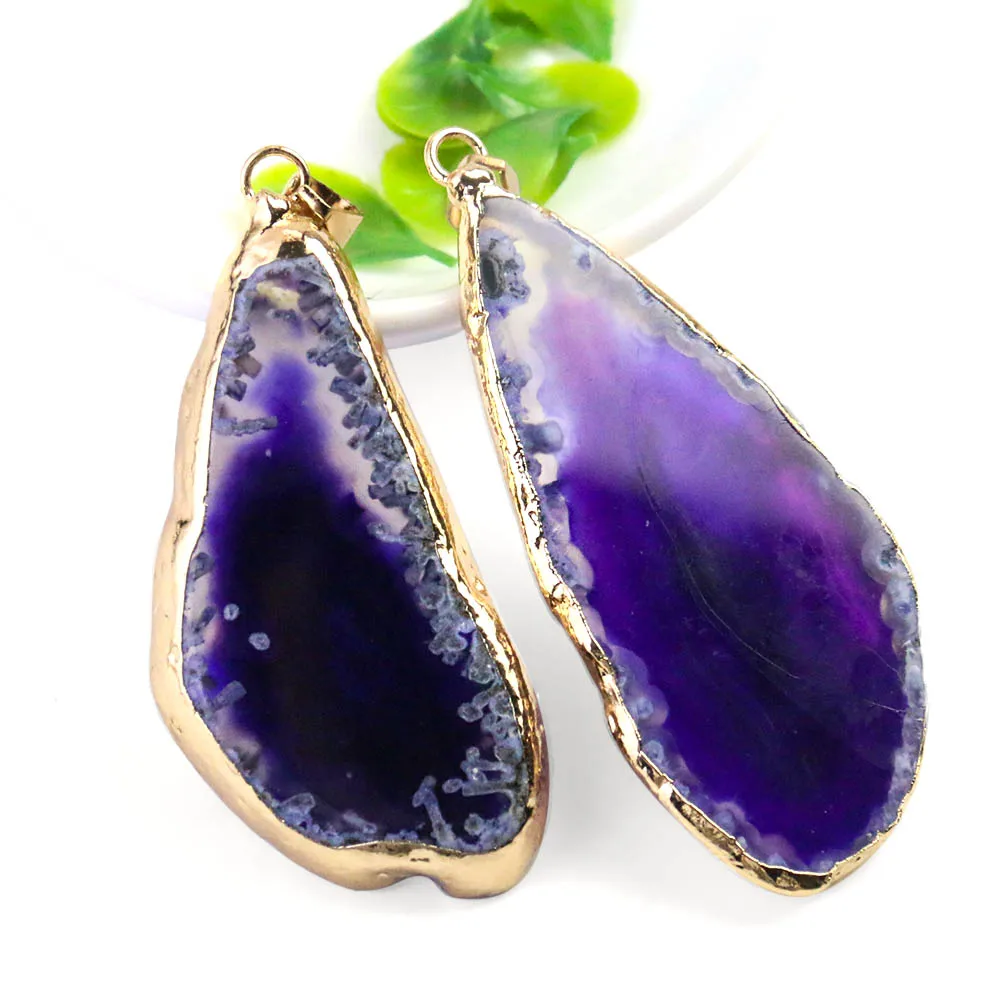 Natural Agate Crystal Pendant  - đánh giá và giá Crystal Pendant Necklace Natural Stone