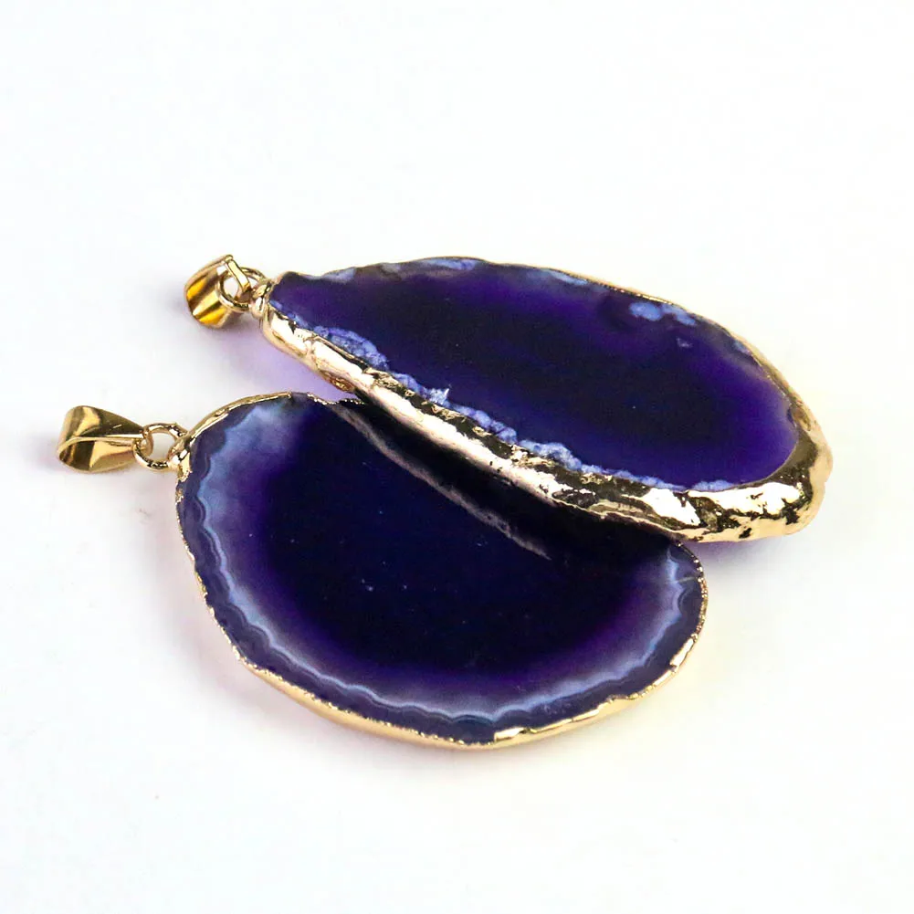 Natural Agate Crystal Pendant  - đánh giá và giá Crystal Pendant Necklace Natural Stone