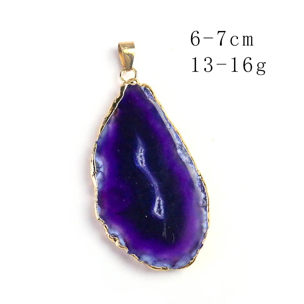 Natural Agate Crystal Pendant  - đánh giá và giá Crystal Pendant Necklace Natural Stone