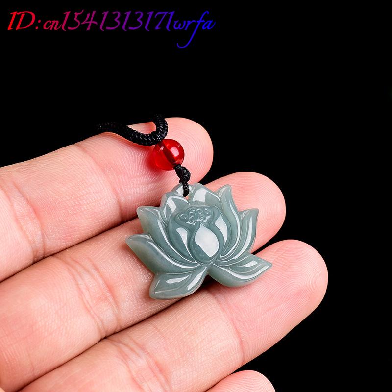 Myanmar Jadeite Lotus Pendant  - đánh giá và giá Necklaces