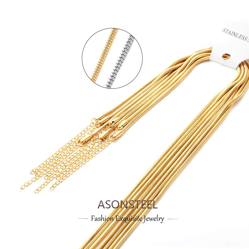 ASONSTEEL 10Pcs/Lot Boho Snake - đánh giá và giá Cuban Link Chain 12Mm
