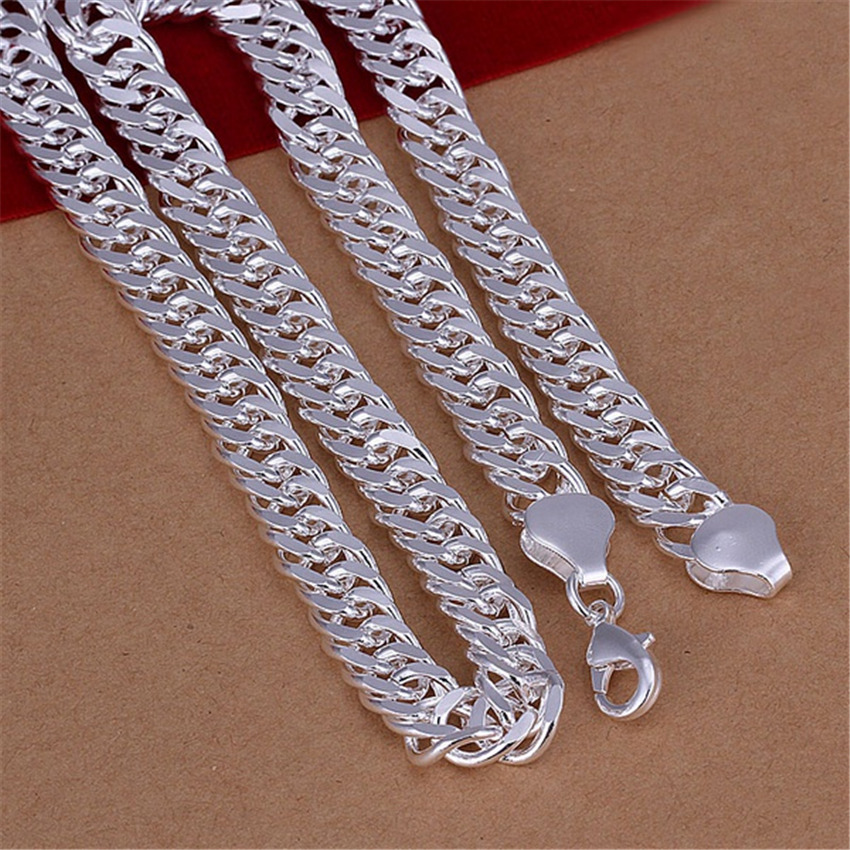 Fine 925 Sterling Silver 10MM  - đánh giá và giá 925 Sterling Silver Chain Necklace Men