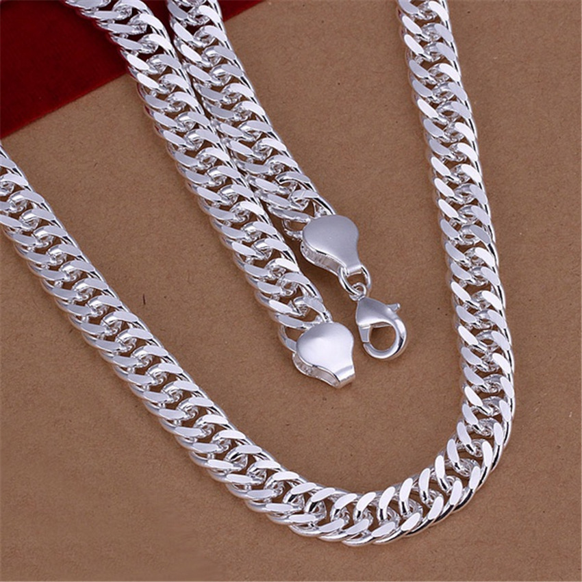 Fine 925 Sterling Silver 10MM  - đánh giá và giá 925 Sterling Silver Chain Necklace Men