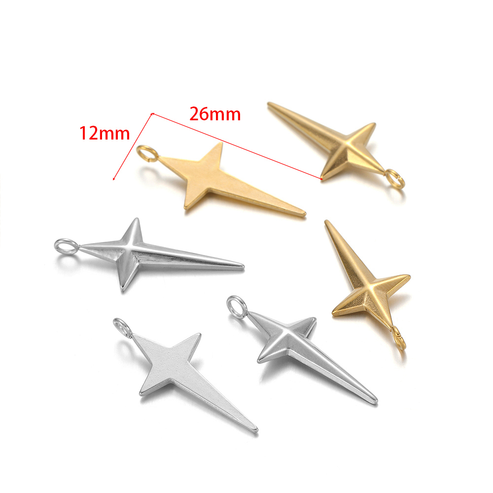 5Pcs Stainless Steel Gold Plat - đánh giá và giá Cross Pendant Necklace Gold