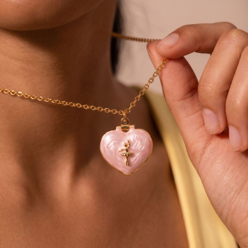 Vintage Heart Shape Photo Lock - đánh giá và giá Heart Locket Necklace Photo