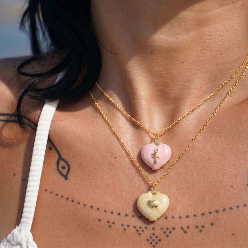 Vintage Heart Shape Photo Lock - đánh giá và giá Heart Locket Necklace Photo