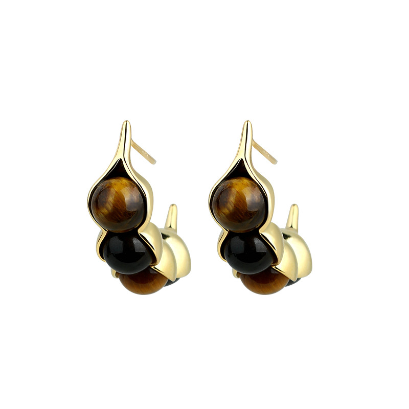 Tiger Eye Pod Earrings Gemston - đánh giá và giá Earrings