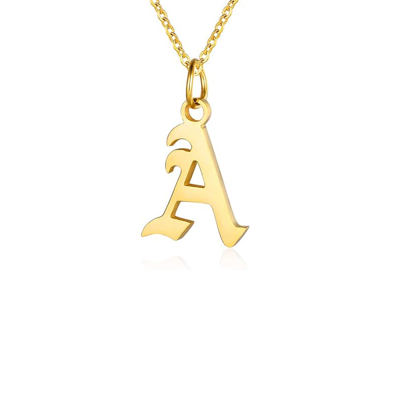 Letter Necklaces for Women Per - đánh giá và giá Initial Letter Necklace 18K Gold