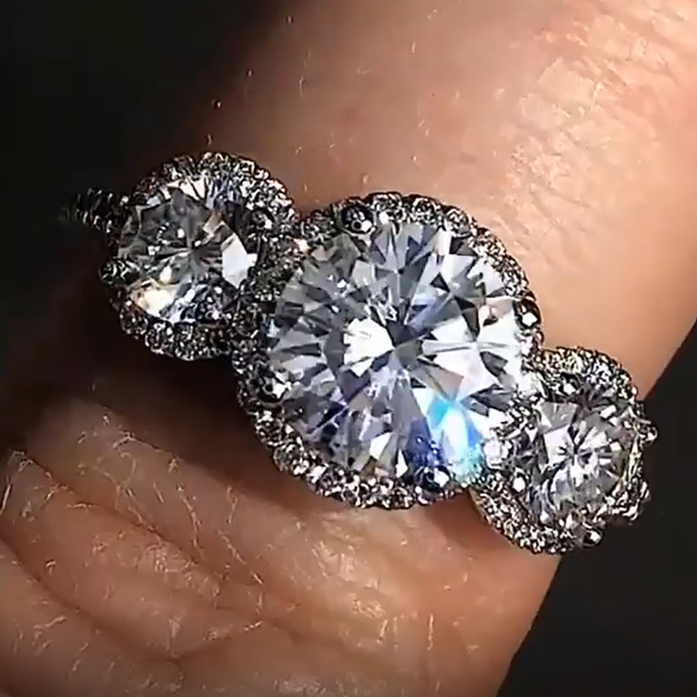 Custom Real Platinum PT950 Wom - đánh giá và giá Moissanite Engagement Ring 1 Carat
