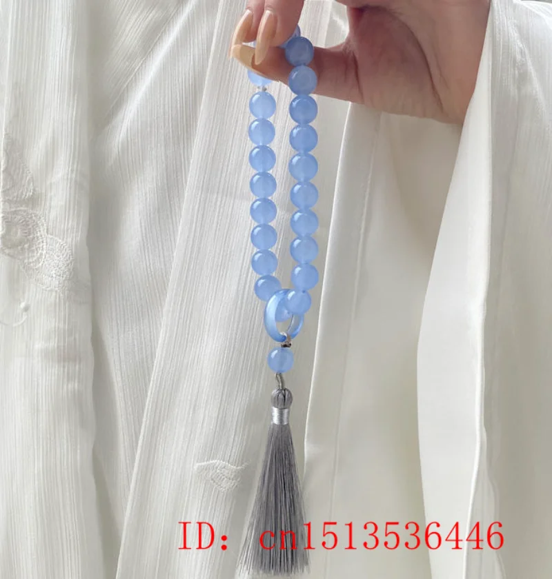 Đá Ngọc Tủy Xanh Hạt 12Mm Tua  - đánh giá và giá Bracelets